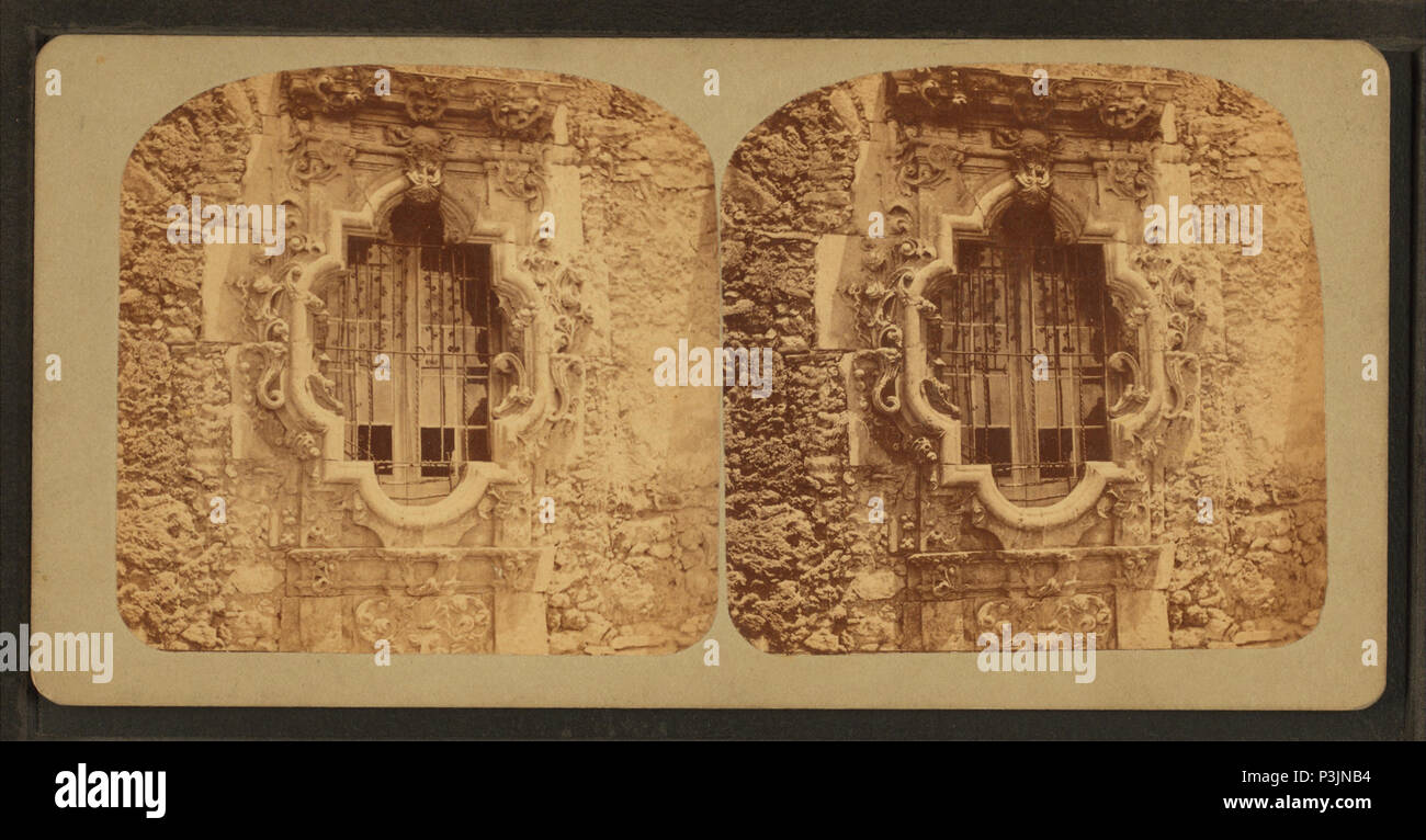 Fenêtre 383. Mission San Jose de Aguayo, par Doerr &AMP ; Jacobson Banque D'Images