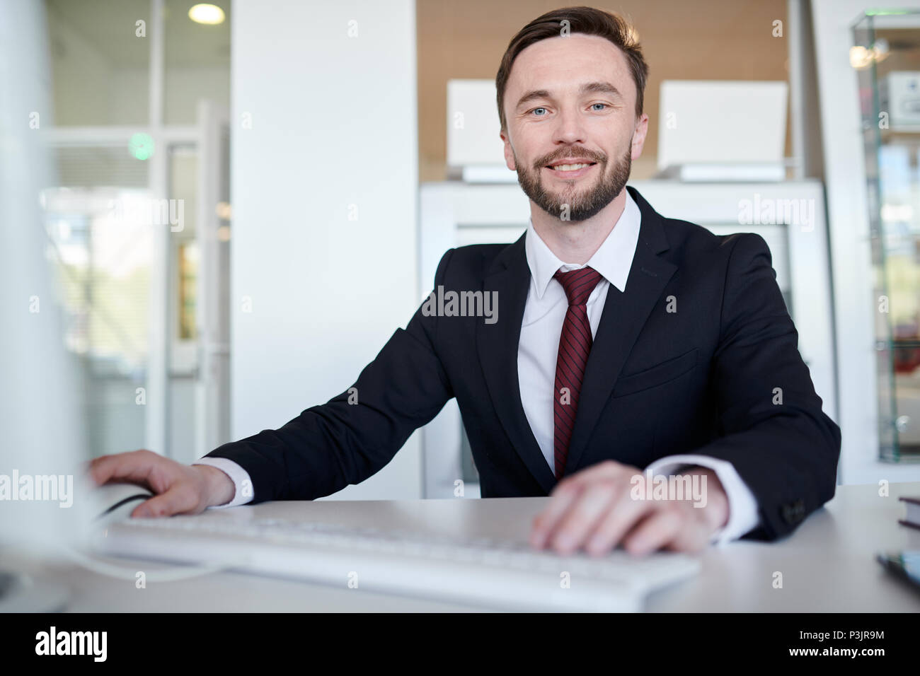 Beau Business Manager à 24 Banque D'Images