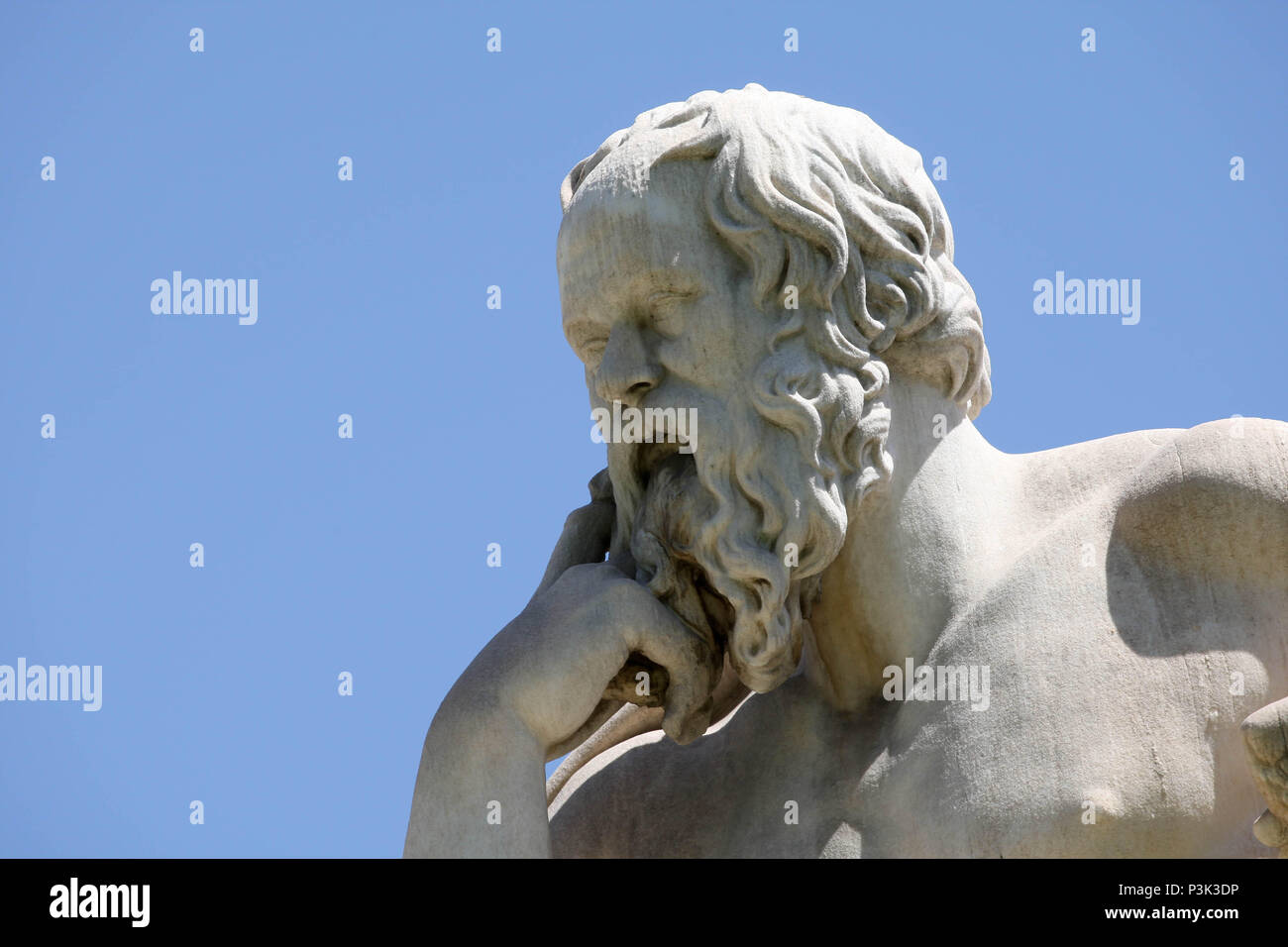 Platon philosophes Socrate en dehors de l'Académie d'Athènes Banque D'Images