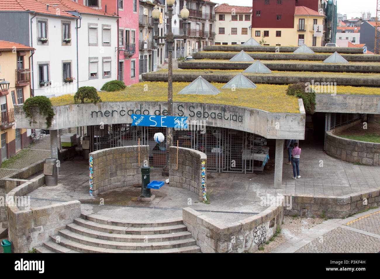 Mercado de São Sebastião Porto Portugal Banque D'Images