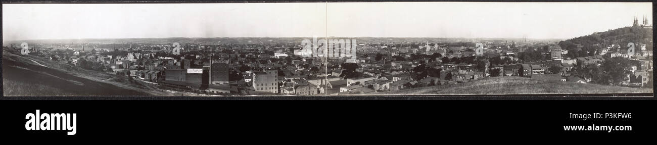 . Anglais : vue panoramique de Troy, New York, United States comme vu de Prospect Park. Coordonnées géographiques ci-dessous sont approximatifs. 1909. Photo 4 Troy Haines Co. de prospect park Banque D'Images