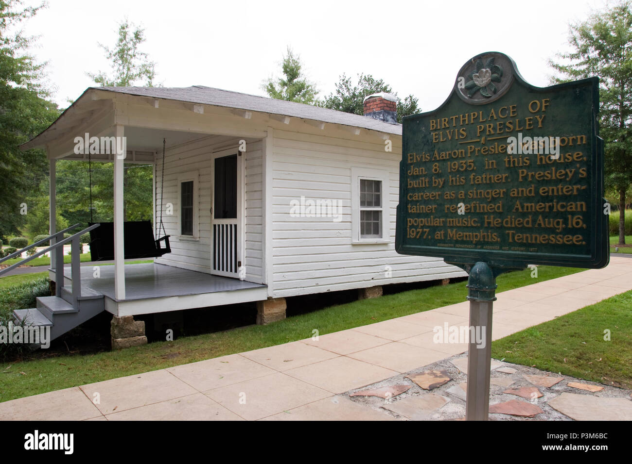 Maison où Elvis Presley est né, le 8 janvier 1935, à Tupelo, Mississippi. Banque D'Images