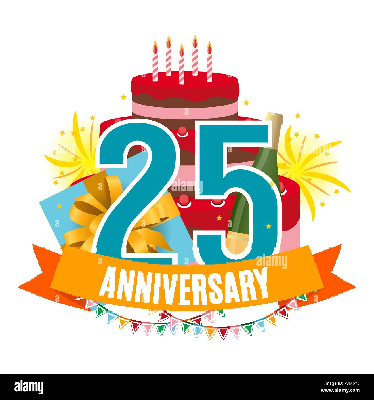 25 Ans Modele Anniversaire Felicitations Carte De Souhaits Avec Gateau Cadeau Fireworks Et Ruban Invitation Vector Illustration Eps10 Image Vectorielle Stock Alamy 25 Ans Modele Anniversaire Felicitations Carte De Souhaits Avec Gateau Cadeau Fireworks Et Ruban Invitation Vector Illustration Eps10 Image Vectorielle Stock Alamy