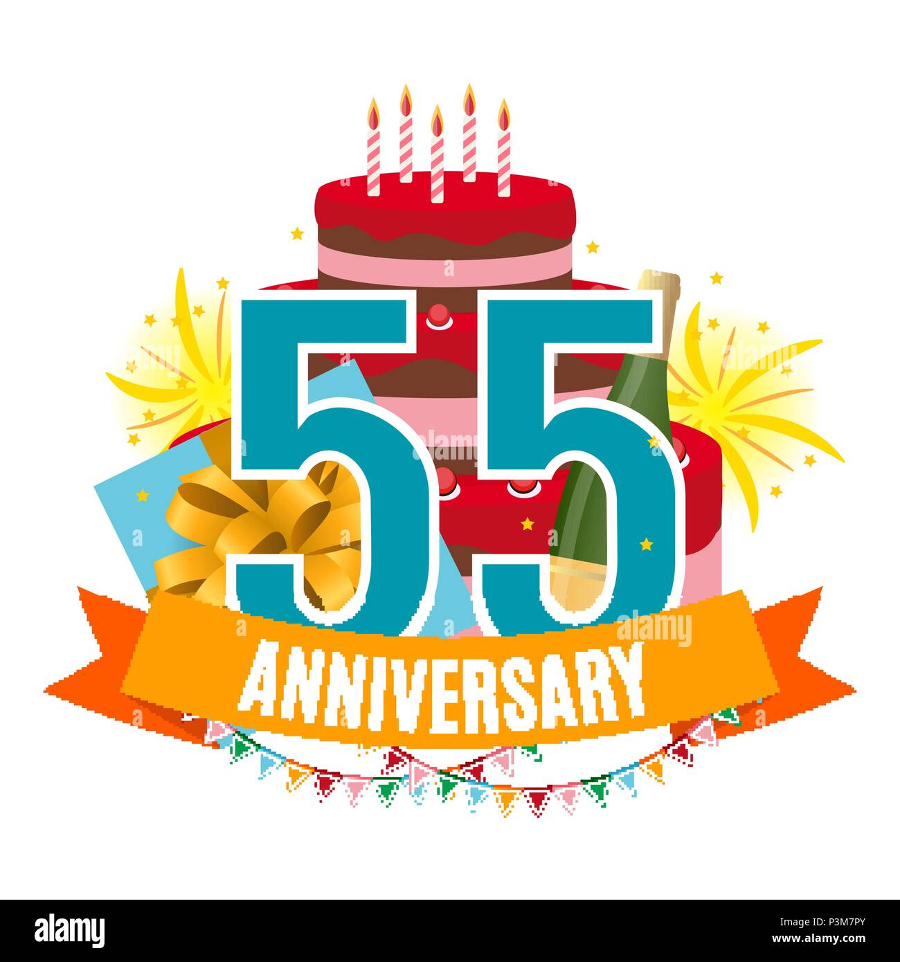 55 Ans Modele Anniversaire Felicitations Carte De Souhaits Avec Gateau Cadeau Fireworks Et Ruban Invitation Vector Illustration Eps10 Image Vectorielle Stock Alamy 55 Ans Modele Anniversaire Felicitations Carte De Souhaits Avec Gateau Cadeau Fireworks Et Ruban Invitation Vector Illustration Eps10 Image Vectorielle Stock Alamy