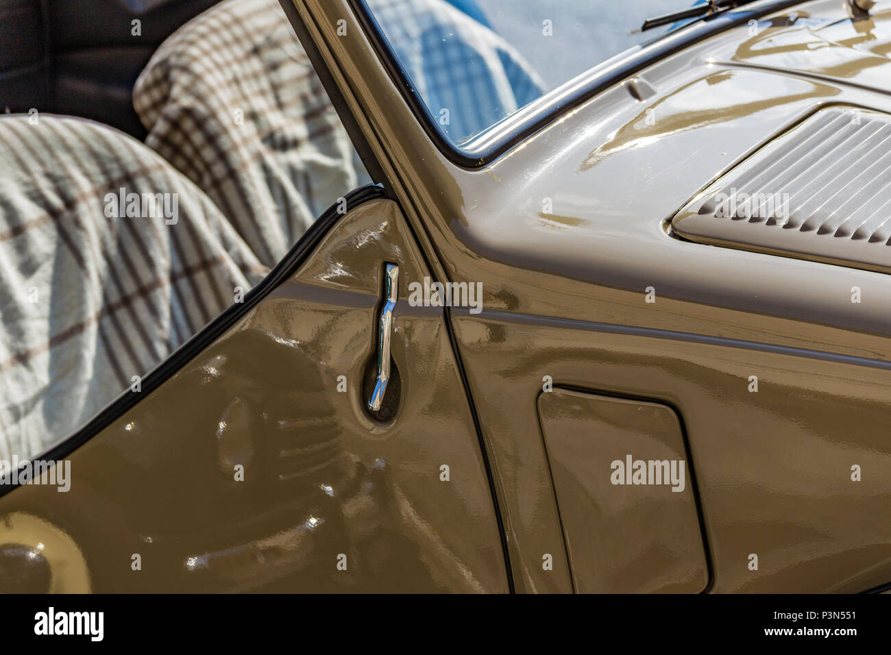 LUGO (RA), ITALIE - 17 juin 2018 : FIAT 500 spectacles de voiture en voitures de rallye historique FIAT 500 TOPOLINO Banque D'Images