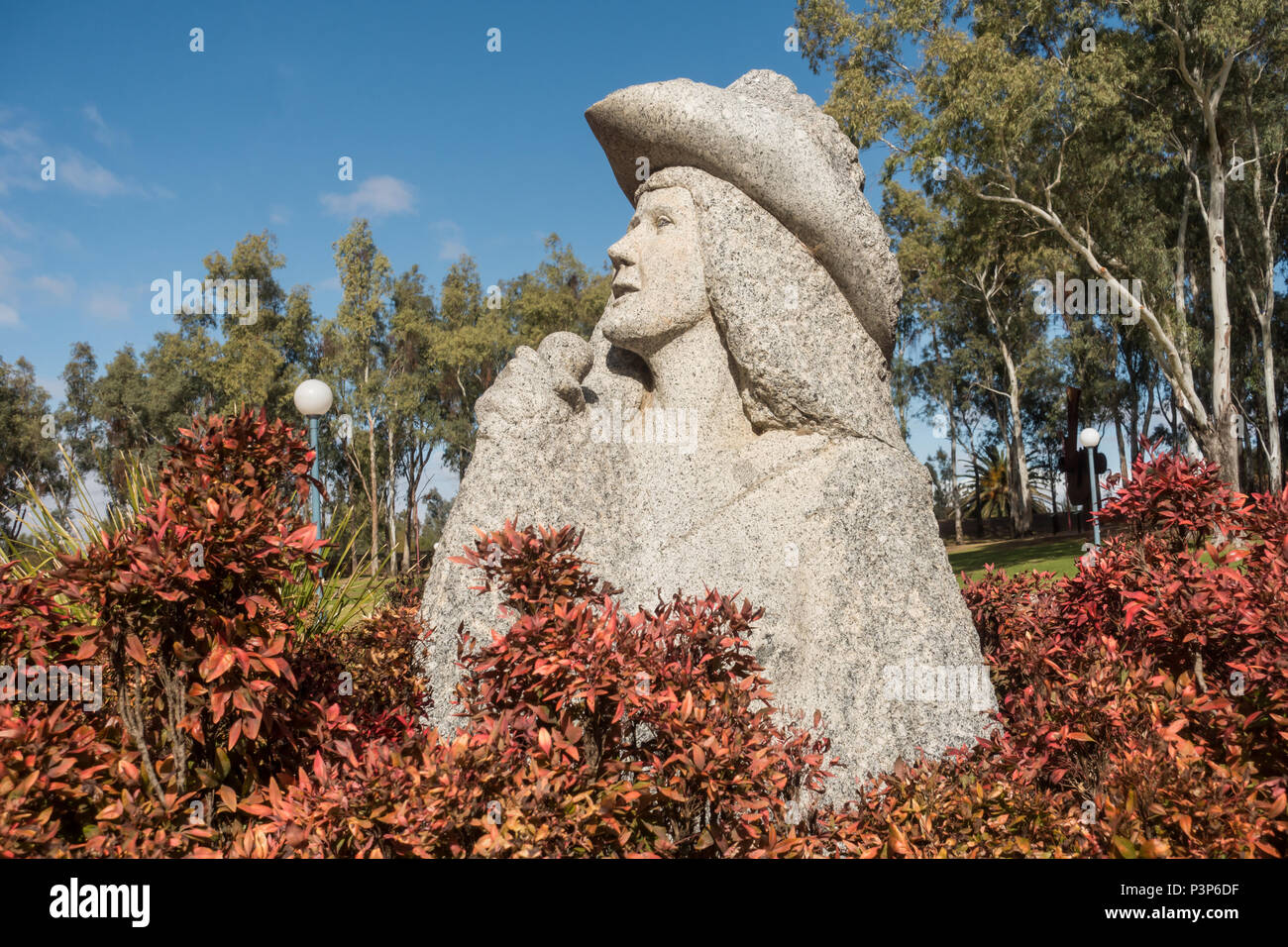 Sculpture représentant des chanteurs de country. Parc du Bicentenaire, Tamworth NSW Australie. Banque D'Images