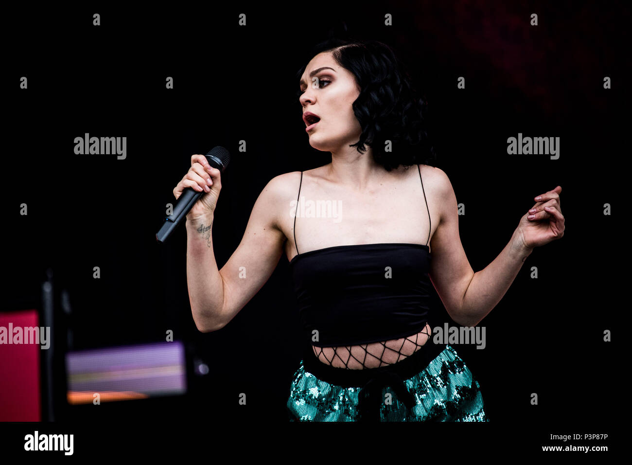 Landgraaf, Pays-Bas 17 juin 2018 Jessie J effectue live au Festival Pinkpop 2018 © Roberto Finizio/ Alamy Live News Banque D'Images