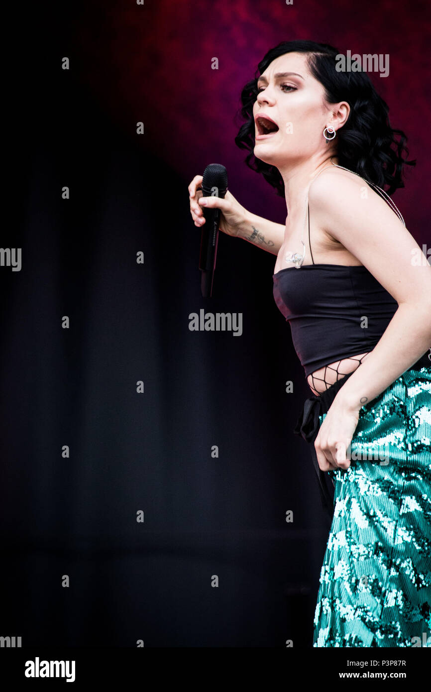 Landgraaf, Pays-Bas 17 juin 2018 Jessie J effectue live au Festival Pinkpop 2018 © Roberto Finizio/ Alamy Live News Banque D'Images