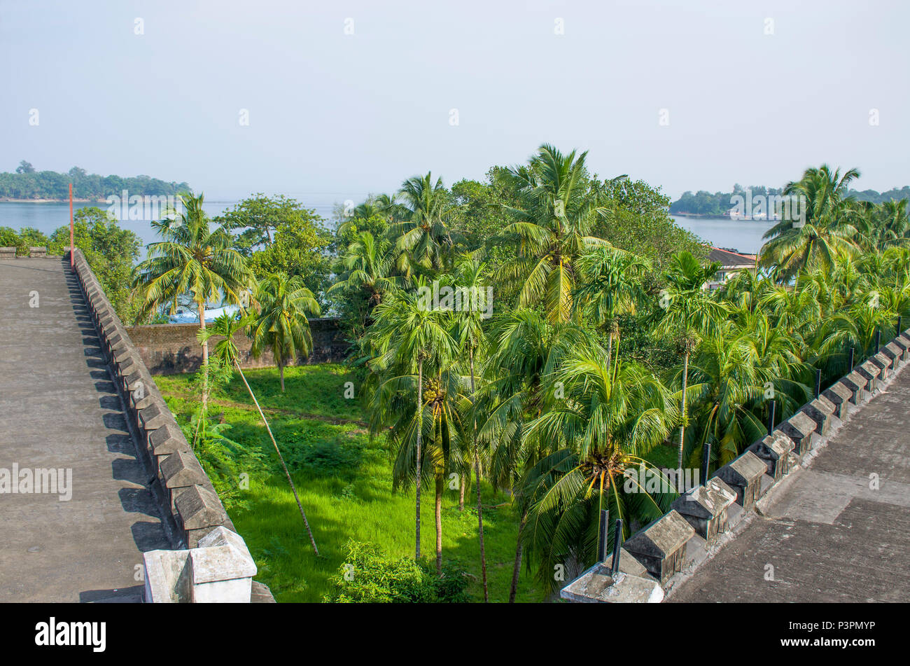 Le musée de l'ancienne prison à Port Blair, Inde Banque D'Images