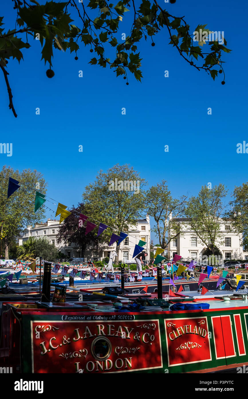 Canalway Cavalcade Petite Venise, Paddington, Londres, Angleterre, Royaume-Uni Banque D'Images