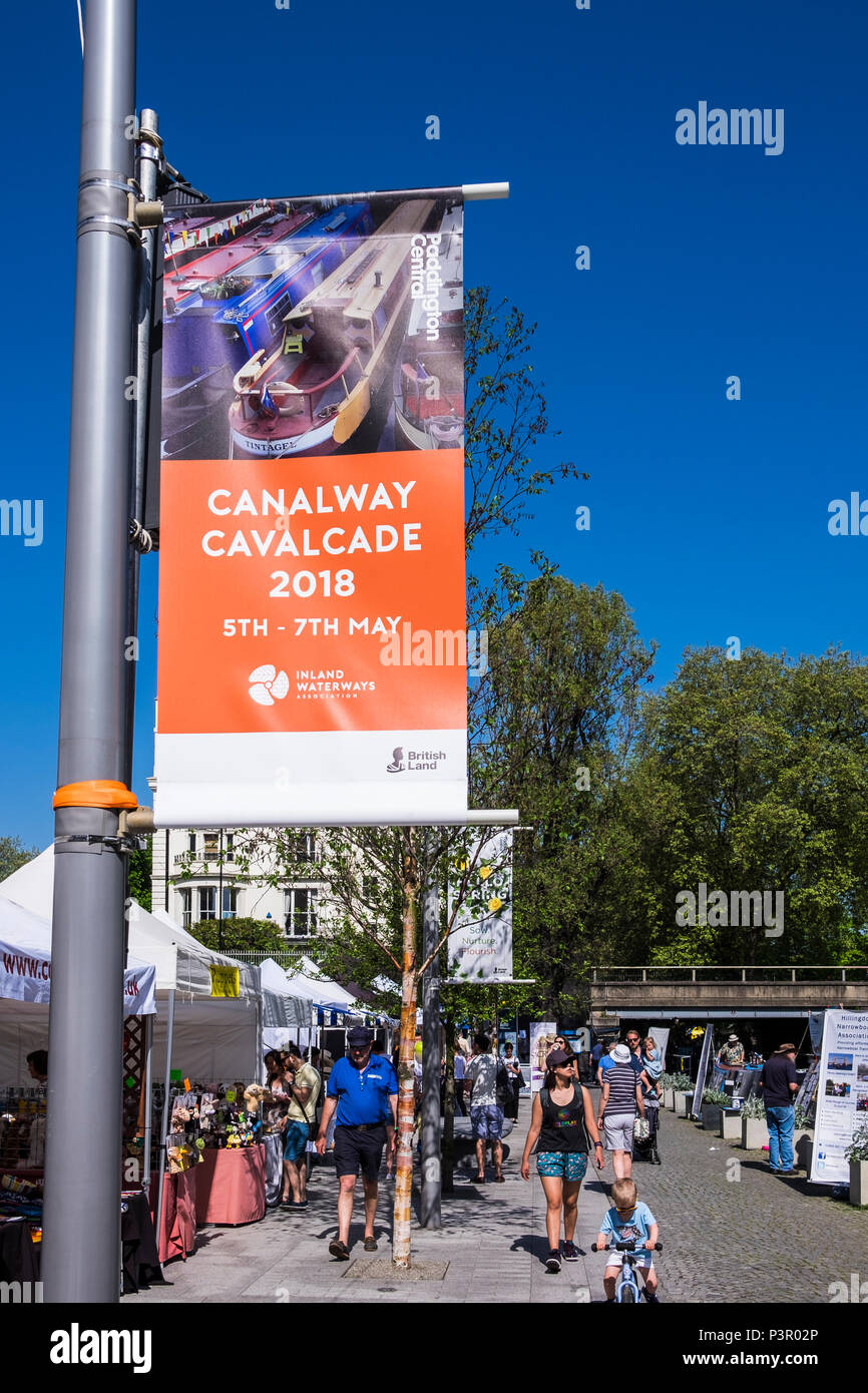 Canalway Cavalcade Petite Venise, Paddington, Londres, Angleterre, Royaume-Uni Banque D'Images