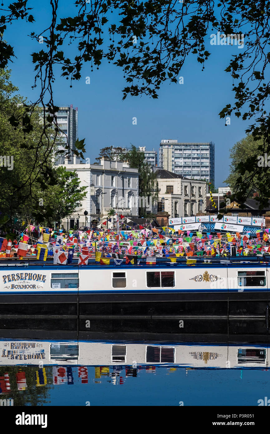 Canalway Cavalcade Petite Venise, Paddington, Londres, Angleterre, Royaume-Uni Banque D'Images