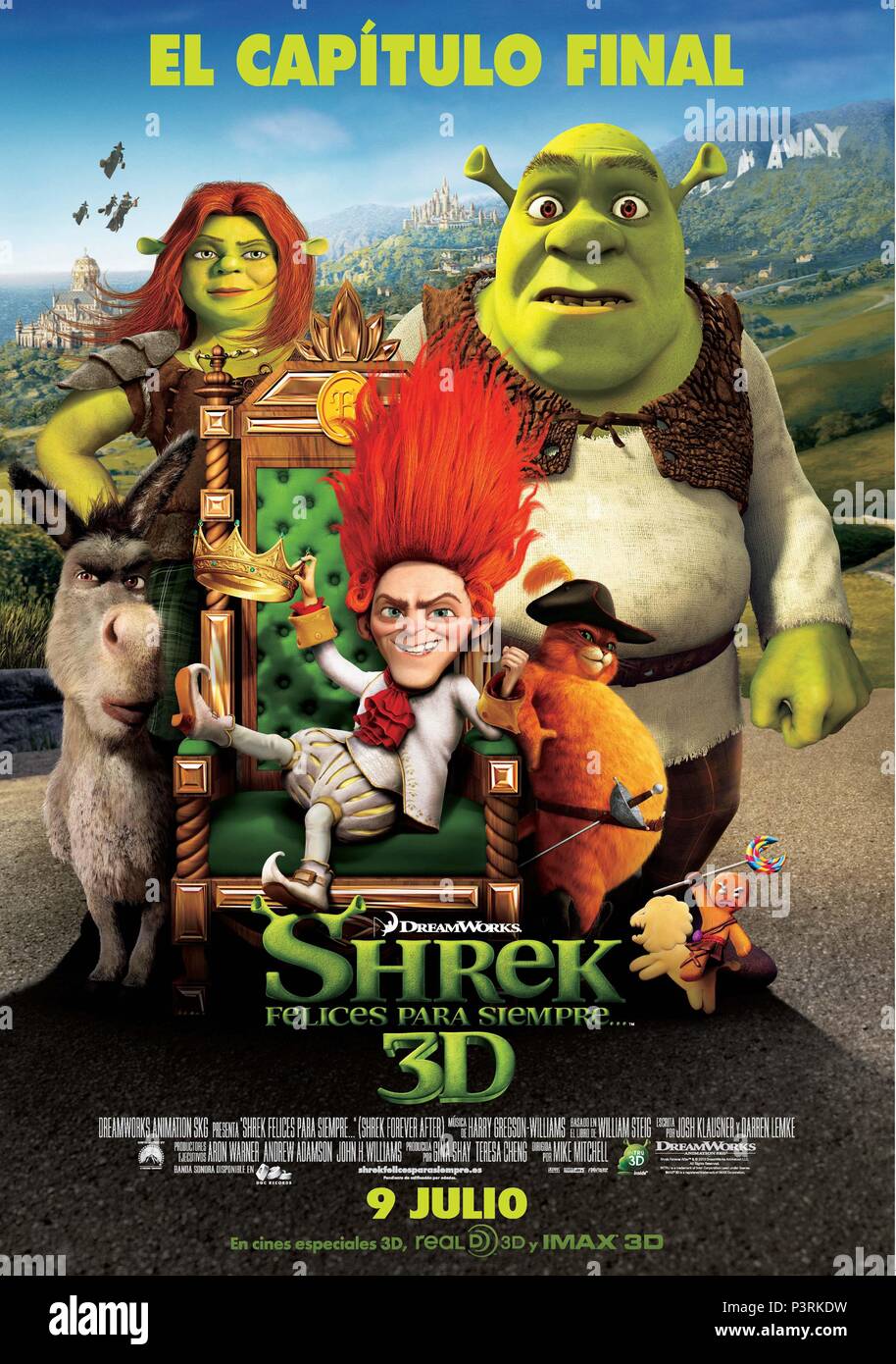 Titre original : Shrek 4. Titre en anglais : Shrek 4. Directeur de film : MIKE MITCHELL. Année : 2010. Credit : Dreamworks Animation/Dreamworks SKG/PACIFIC DATA IMAGES / Album Banque D'Images