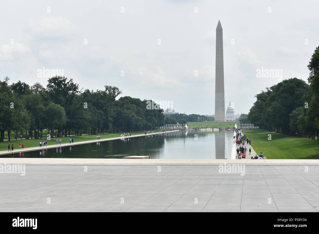 Vue sur le Washington Monument Banque D'Images
