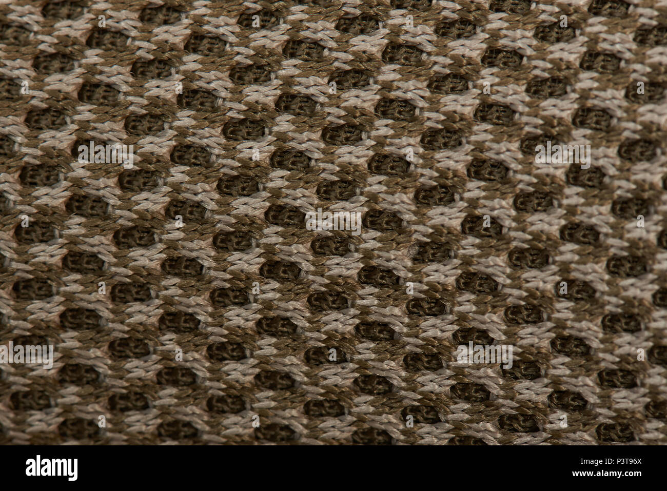 Tissu de fils de macro couleur matériau militaire Banque D'Images