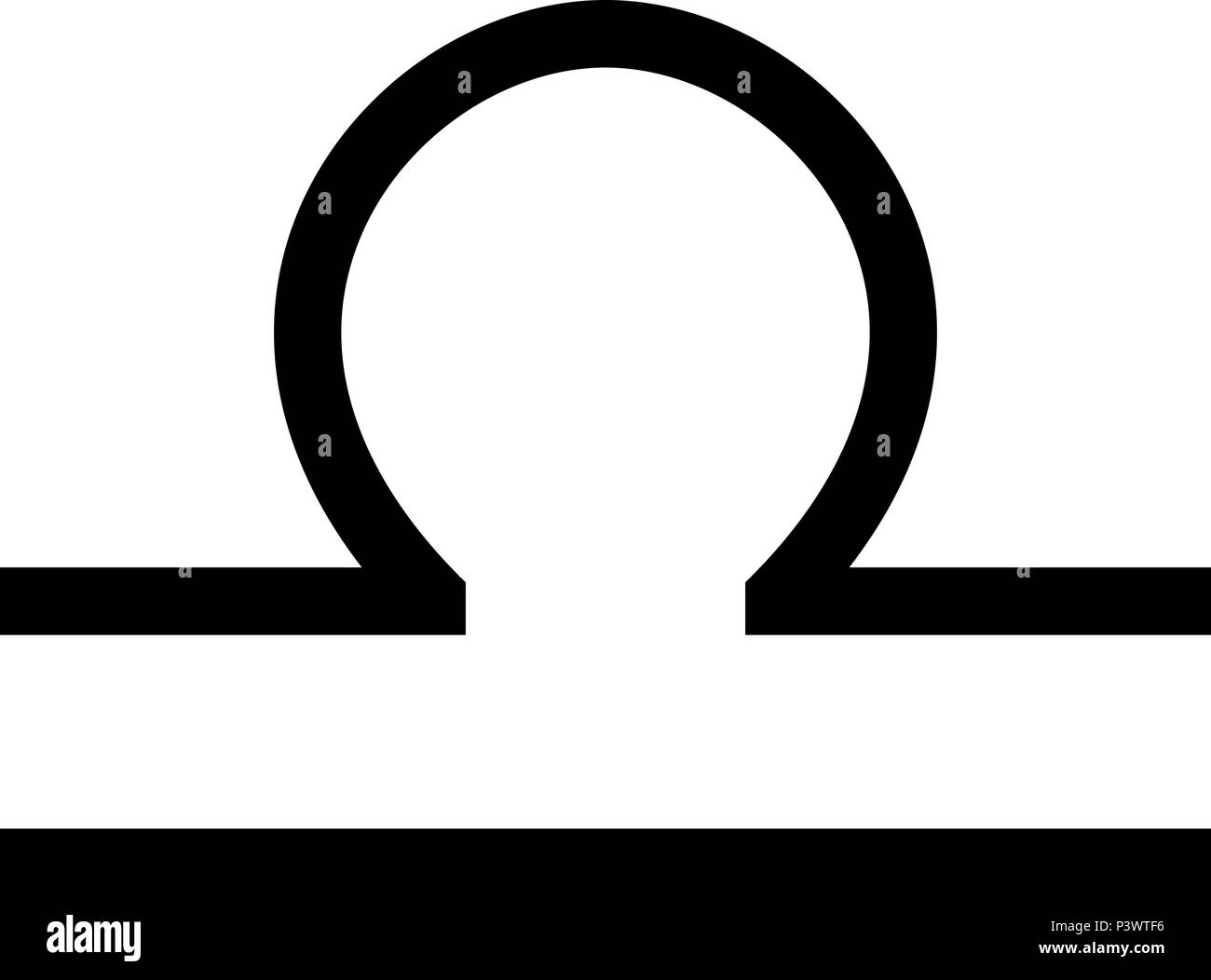 Symbole de la balance signe astrologique icon noir vecteur de couleur  d'images simple style télévision JE Image Vectorielle Stock - Alamy