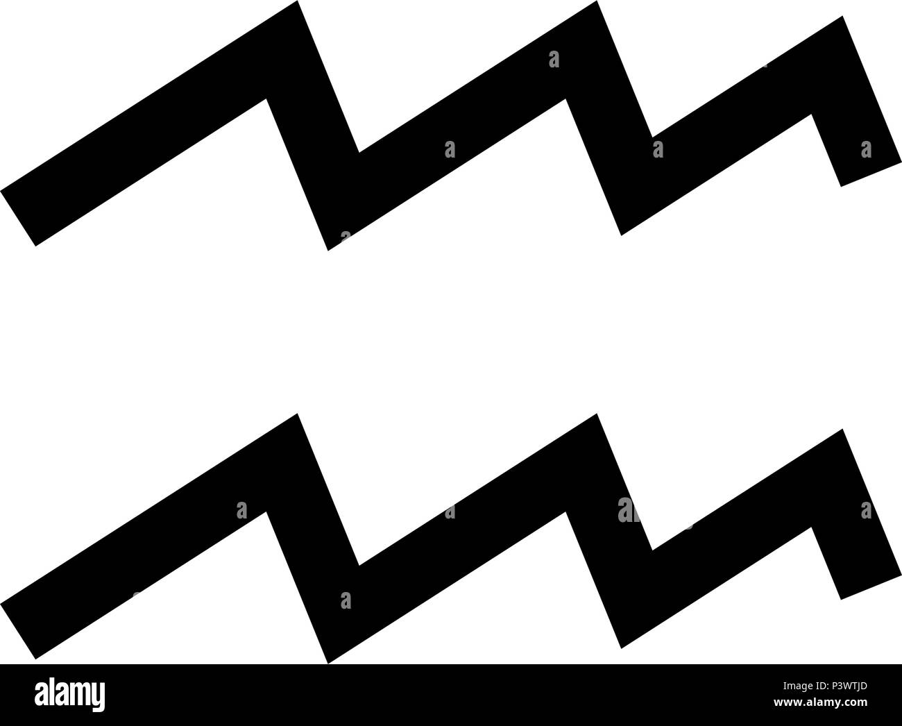 Symbole Verseau Signe Astrologique Icon Noir Vecteur De Couleur I Television Image Simple Style Image Vectorielle Stock Alamy