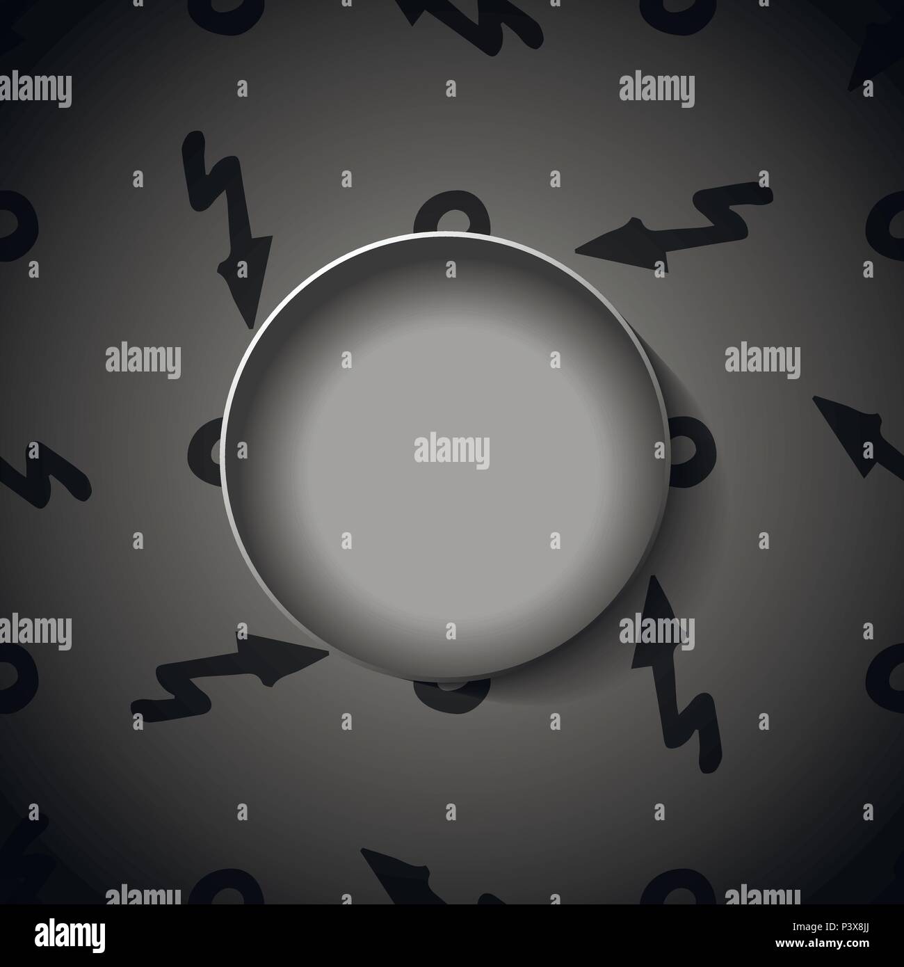 Design de bannières monochromes avec des éléments dessinés à la main. Illustration de Vecteur