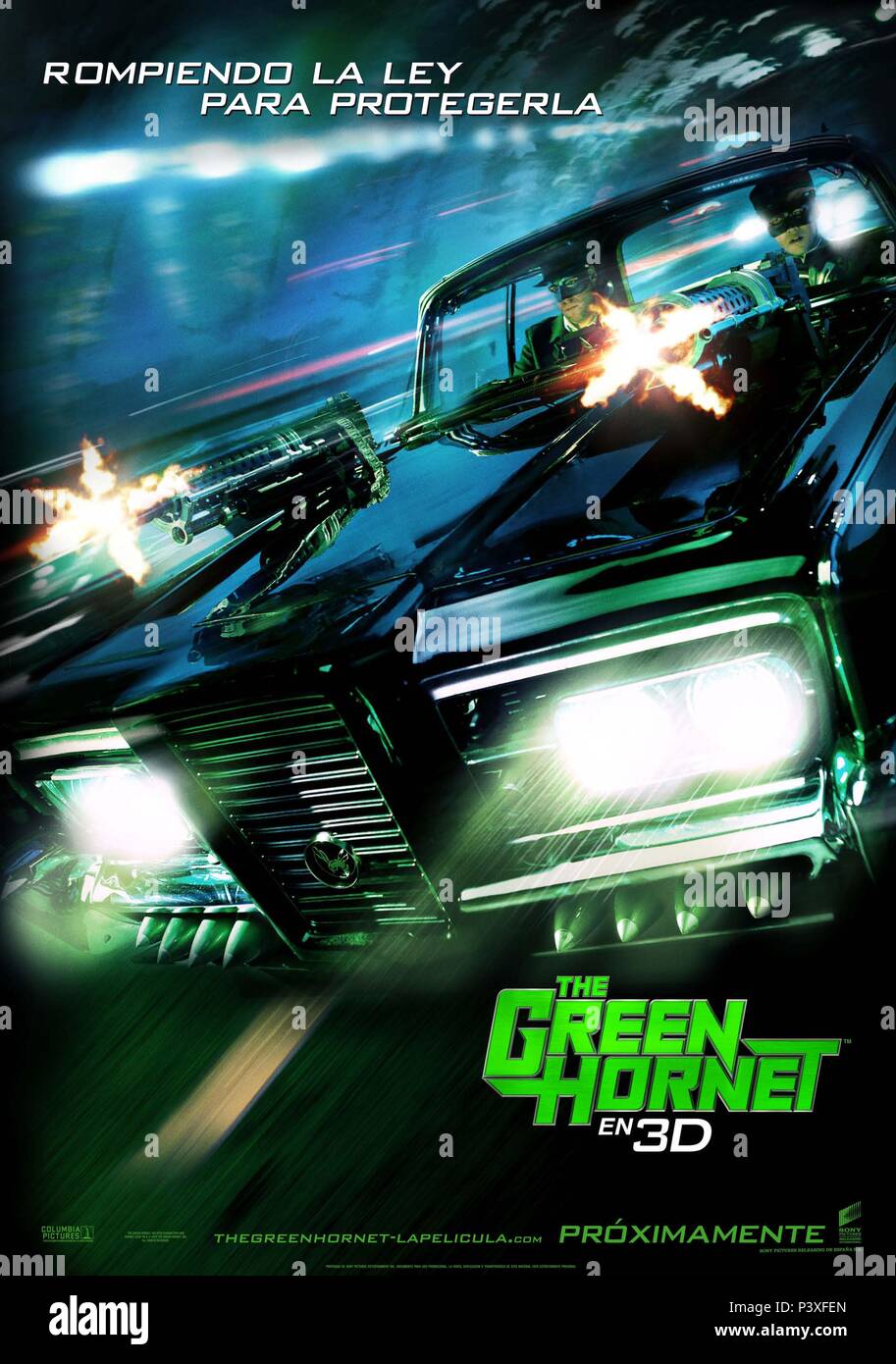 Titre original : The Green Hornet. Titre en anglais : THE GREEN HORNET. Directeur : Michel Gondry Film. Année : 2011. Credit : Columbia Pictures / Album Banque D'Images