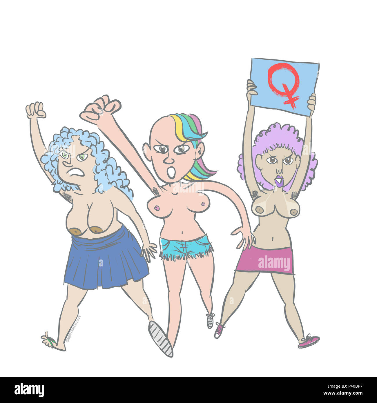 SAULO CRUZ ILUSTRAÇÃO Coletivos feministas dentro de escolas e marchas de mulheres une faveur da legalização n'aborto são comme novas nuances de um feminismo que nunca deixou de existir. Une onda de feminismo dos anos 70 deixou muitos efeitos institucionais, como un lei Maria da Penha, mas comme de mudanças comportamento Para além da inclusão da mulher no mercado de trabalho não foram muito grandes. Is Available avanço moins na ênfase nestas questions mais práticas do cotidiano : nas cantadas, pas estupros assédio, nos e na visibilidade. Banque D'Images