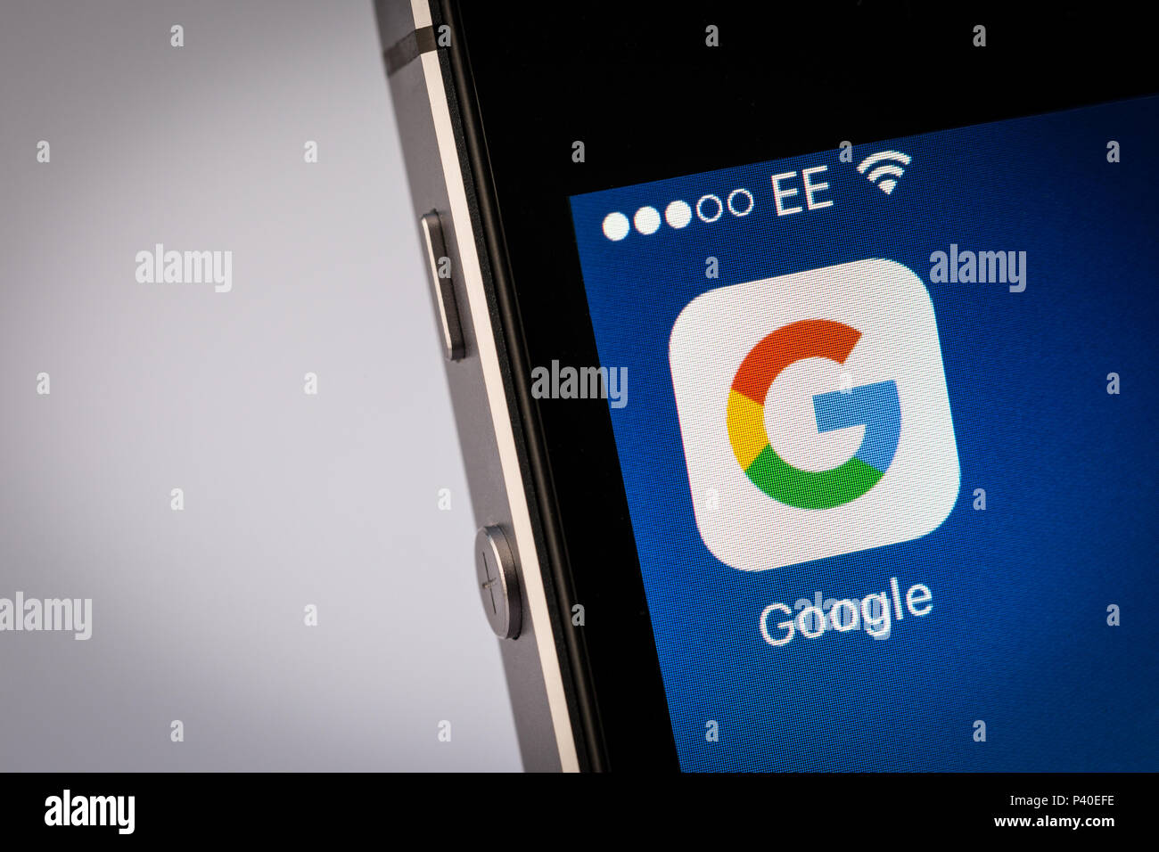 Google App sur un smartphone iPhone Banque D'Images