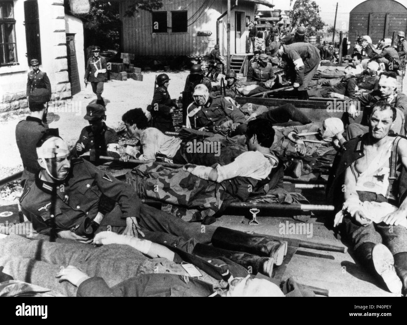 Titre original : STEINER-DAS EISERNE KREUZ. Titre en anglais : percée. Directeur de film : Andrew C. MCLAGLEN. Année : 1979. Credit : PALLADIUM FILM / Album Banque D'Images