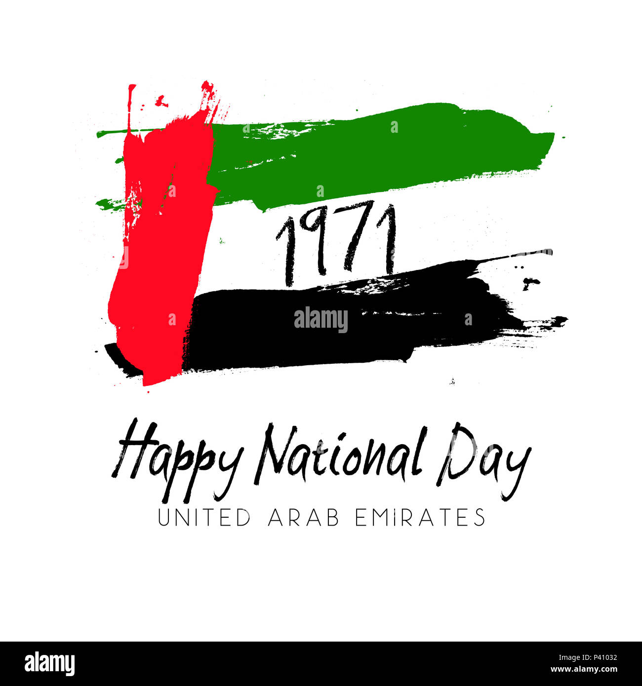 Grunge style libre pour la Journée nationale des Émirats Arabes Unis Banque D'Images