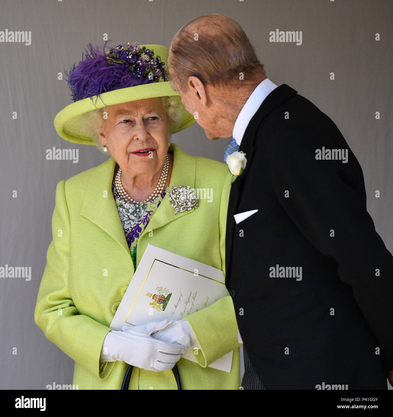 Le mariage du prince Harry et Meghan Markle au château de Windsor comprend  : la reine Elizabeth