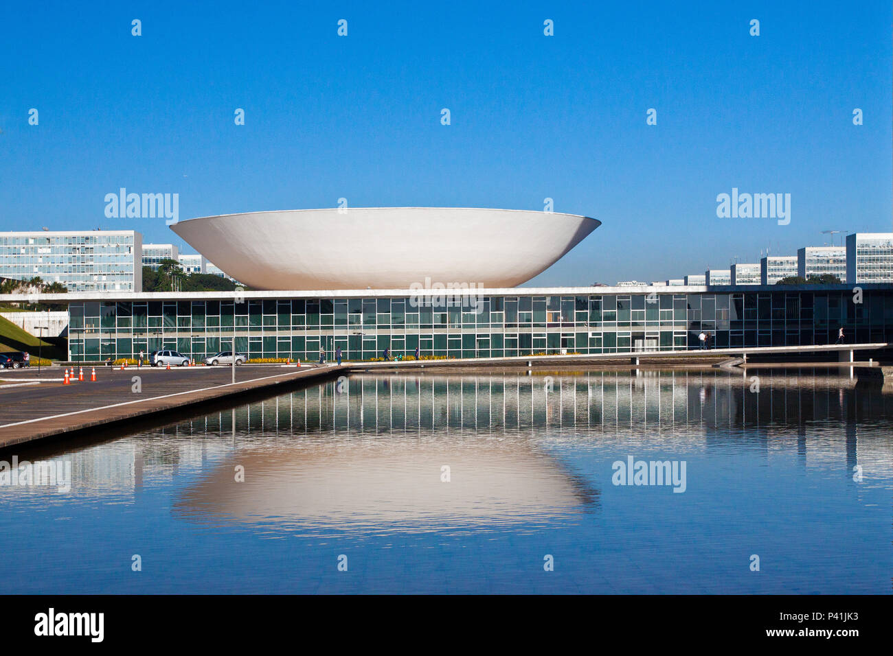 Brasília - DF Congresso Nacional Cidade de Brasília Brasilia Distrito Federal Brasil Centro Oeste Banque D'Images
