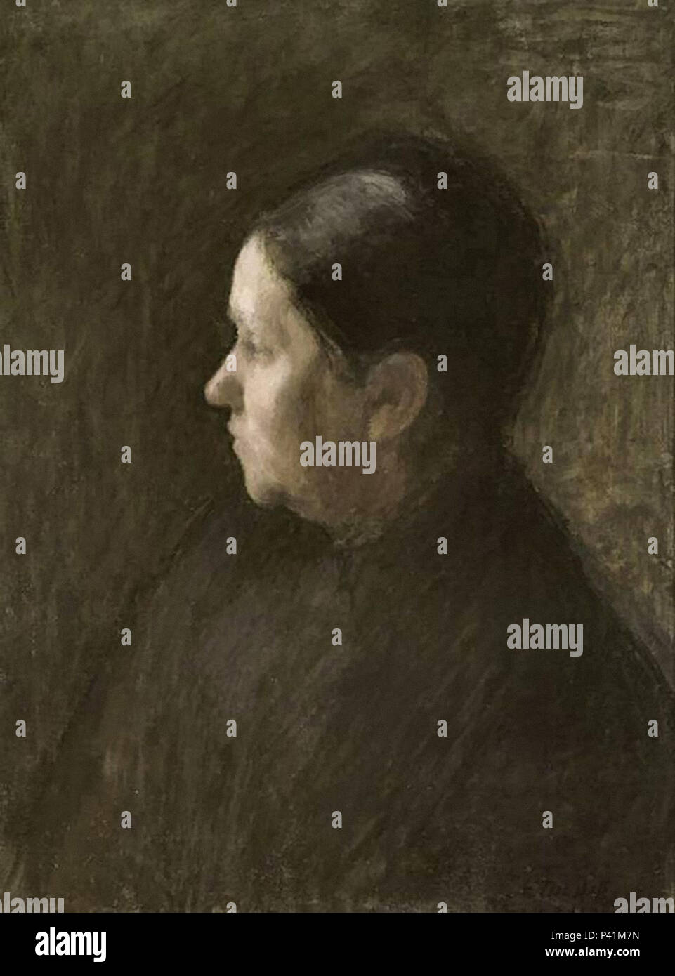 Ellen Thesleff - Portrait de Mère de l'artiste Banque D'Images