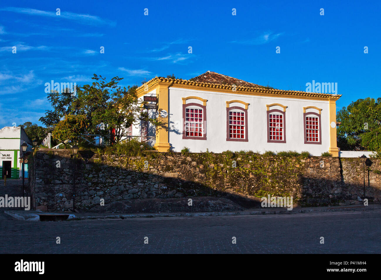 Goias-GO l'IPHAN Patrimônio Histórico Goiás Goiás Velho cidade histórica Centro Oeste Brasil Banque D'Images
