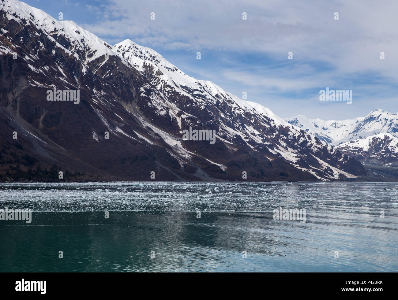 Glacier Hubbard, le Désenchantement Bay, Alaska, USA, Dimanche 20 Mai, 2018. Banque D'Images