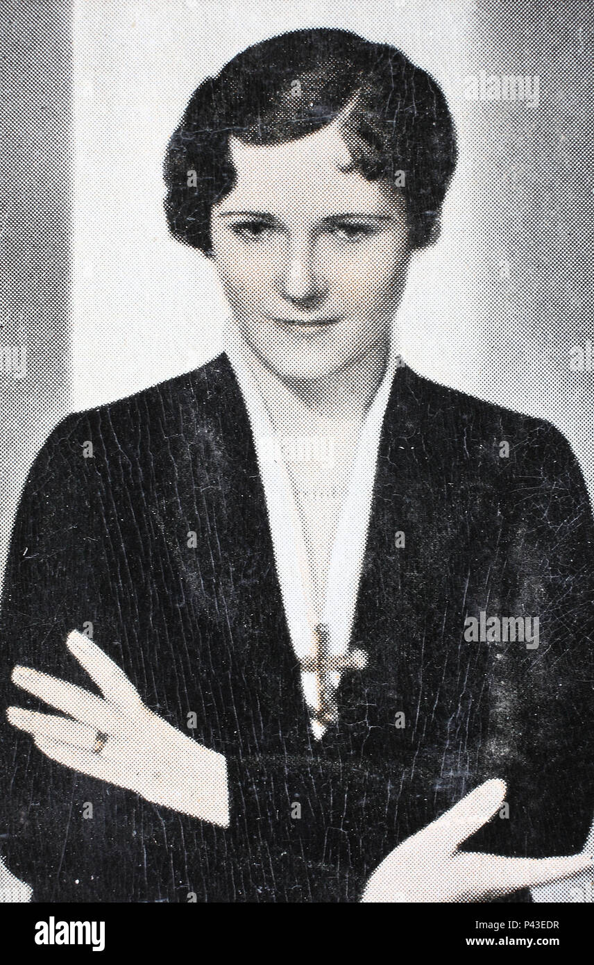 Olga Konstantinovna Chekhova, né Knipper, 14 avril 1897-9 mars 1980, Munich, Allemagne de l'Ouest, était une actrice germano-russe, l'amélioration de la reproduction numérique d'une image historique Banque D'Images