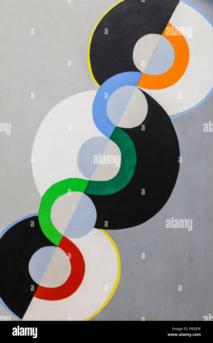 La peinture intitulée "rythme sans fin' par Robert Delaunay daté 1934 Banque D'Images