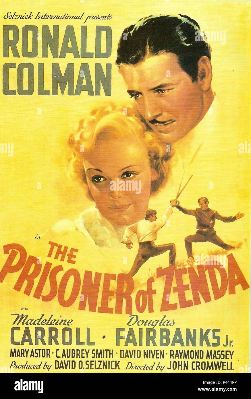 Titre original : LE PRISONNIER DE ZENDA. Titre en anglais : LE PRISONNIER DE ZENDA. Directeur du film : John Cromwell. Année : 1937. Stars : Ronald Colman. Credit : United Artists / Album Banque D'Images