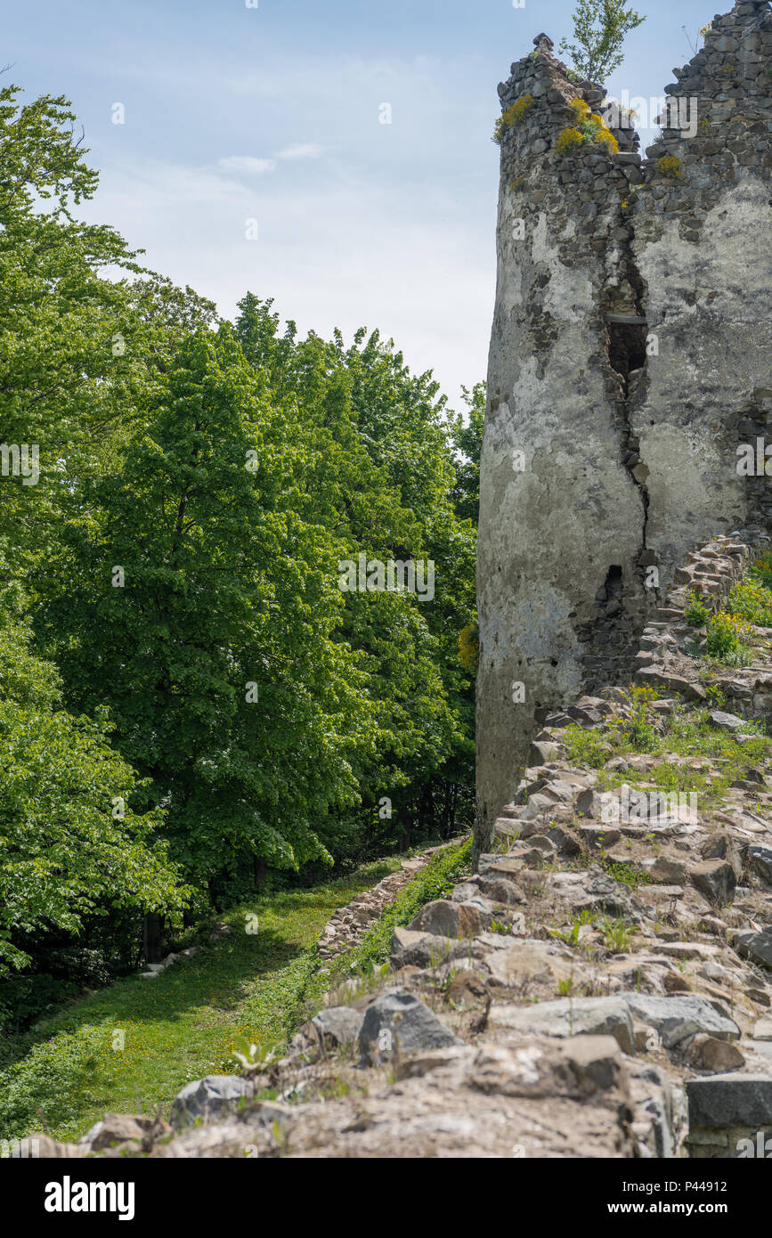 Ruines du château de saris près de Presov en Slovaquie Banque D'Images