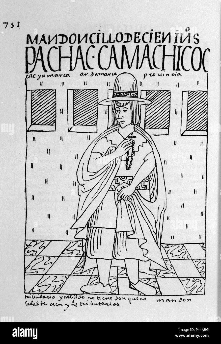 Felipe guaman poma de ayala Banque de photographies et d’images à haute