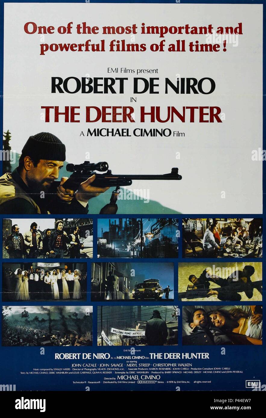 Film Original Titre : Le chasseur de cerf. Titre en anglais : The Deer Hunter. Film Réalisateur : Michael Cimino. Année : 1978. Credit : EMI / UNIVERSAL / Album Banque D'Images