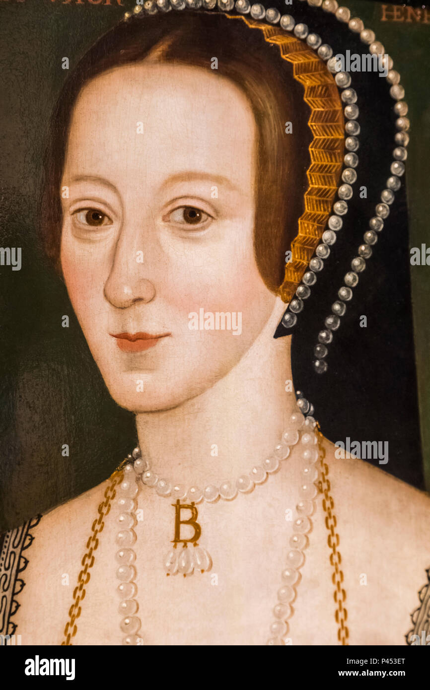 Portrait d'Anne Boleyn par artiste inconnu daté 1533 Banque D'Images