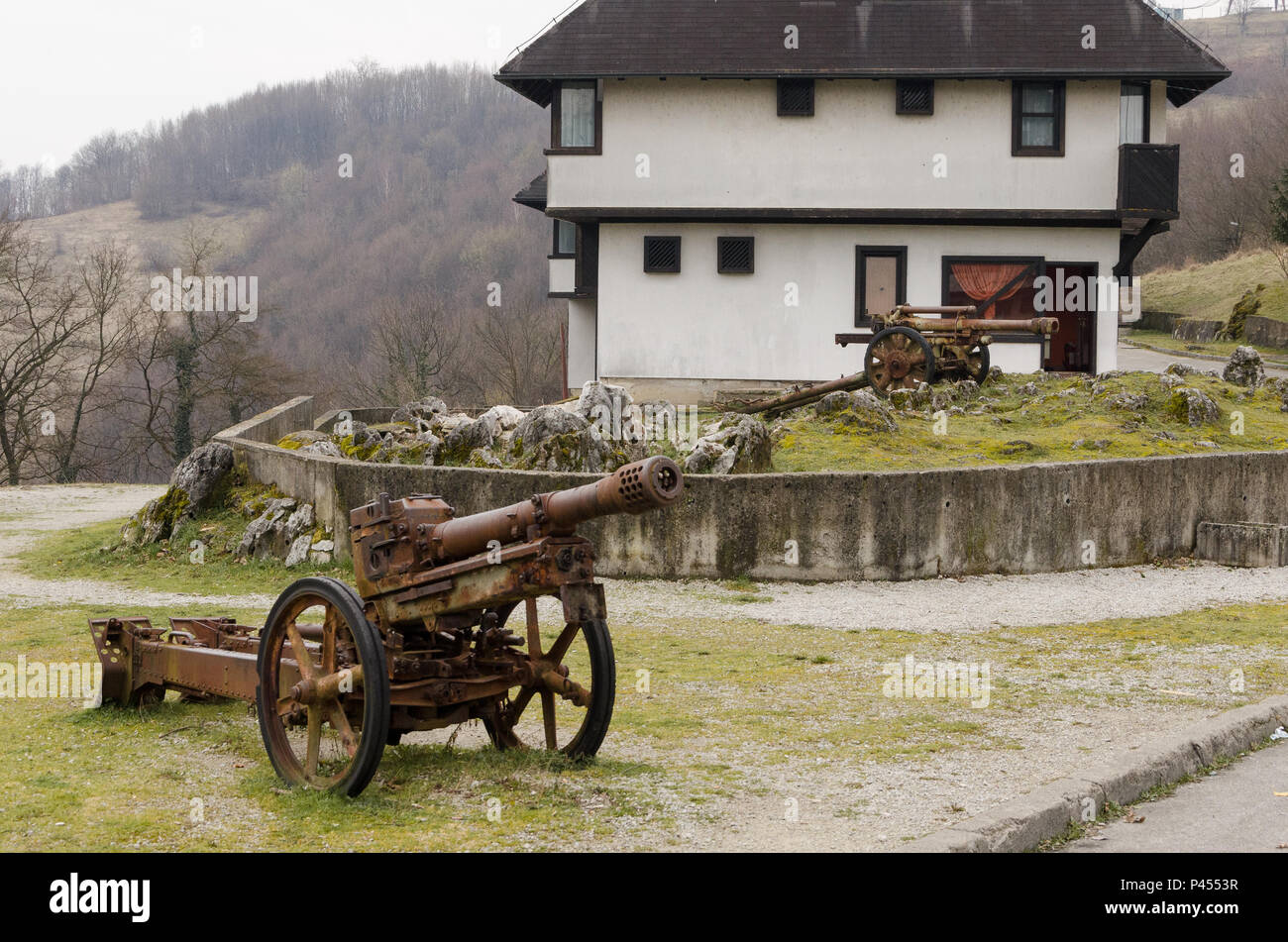 Velika Kladusa Castle - Kula Hrnjica Muje, Bosnie Banque D'Images