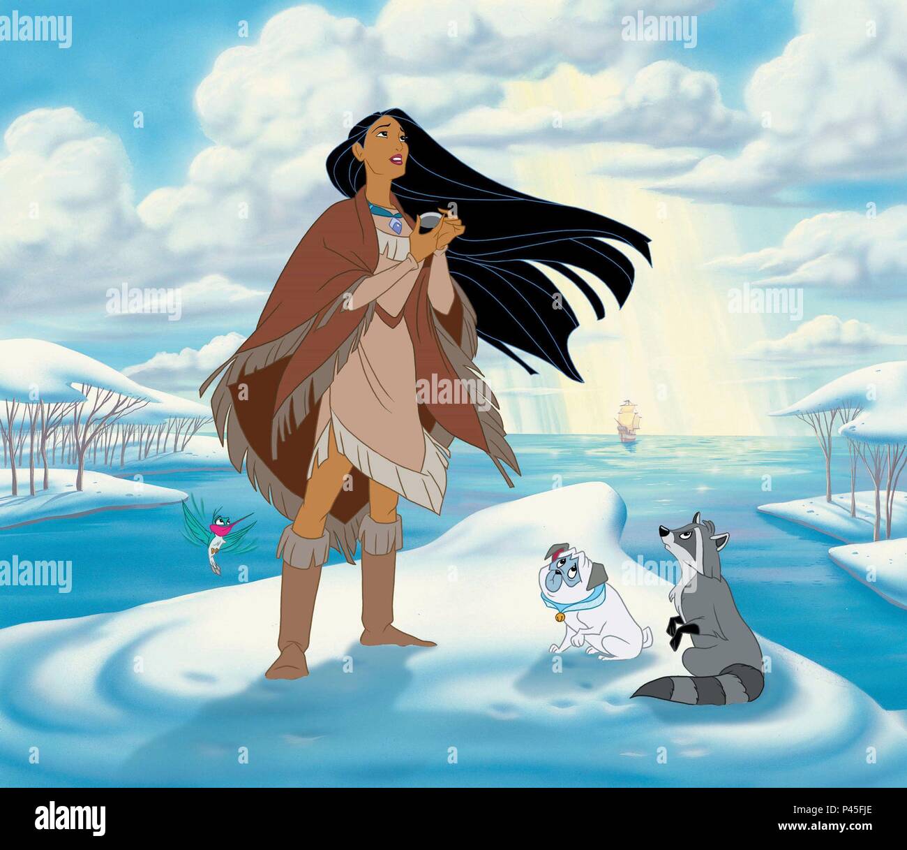 Titre original : POCAHONTAS II : JOURNEY TO A NEW WORLD. Titre en anglais : POCAHONTAS II : JOURNEY TO A NEW WORLD. Directeur de film : BRADLEY RAYMOND ; TOM ELLERY. Année : 1998. Credit : WALT DISNEY PICTURES / Album Banque D'Images