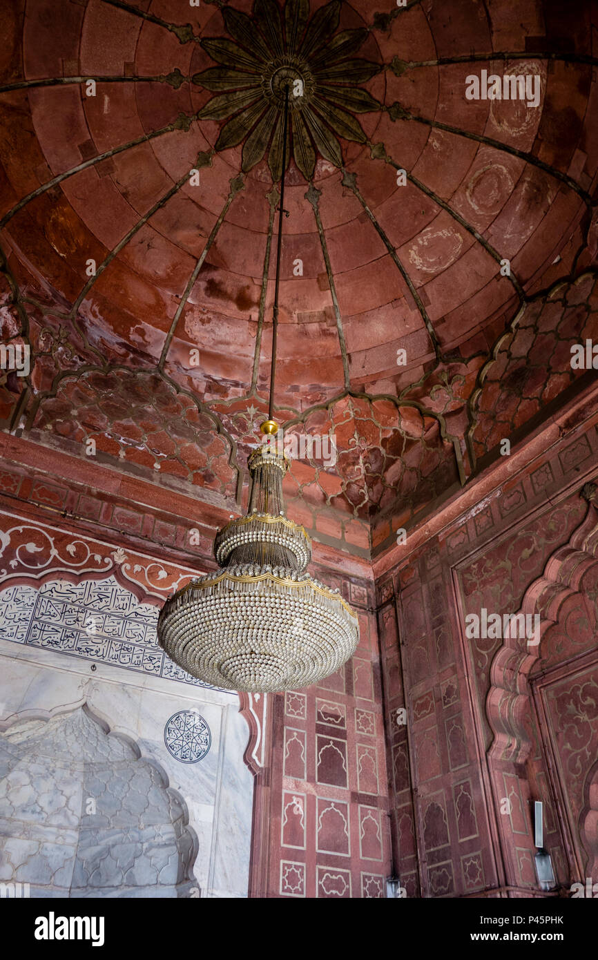 La mosquée Jama Masjid, Old Delhi, Delhi, Inde Banque D'Images