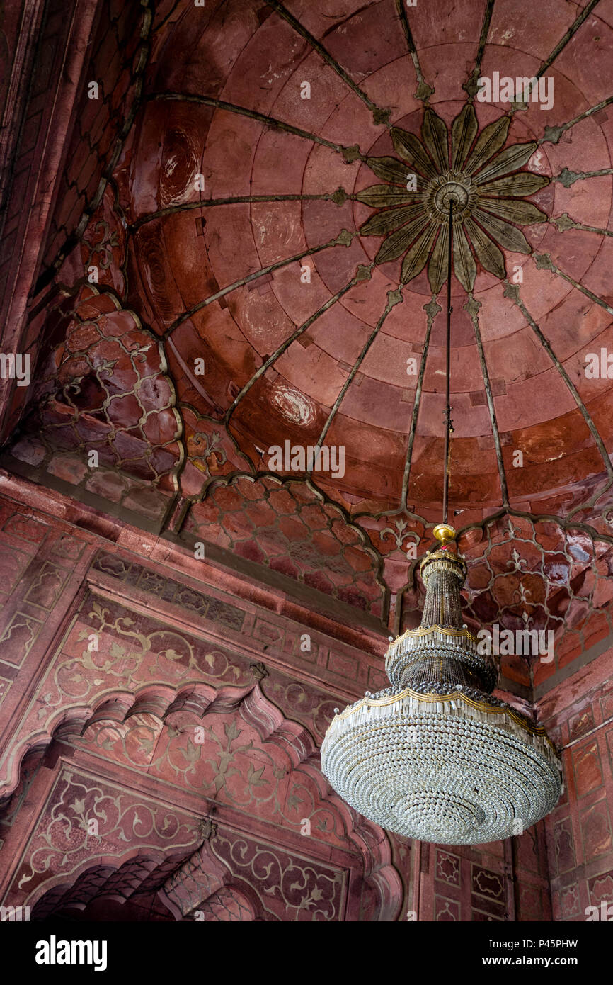 La mosquée Jama Masjid, Old Delhi, Delhi, Inde Banque D'Images