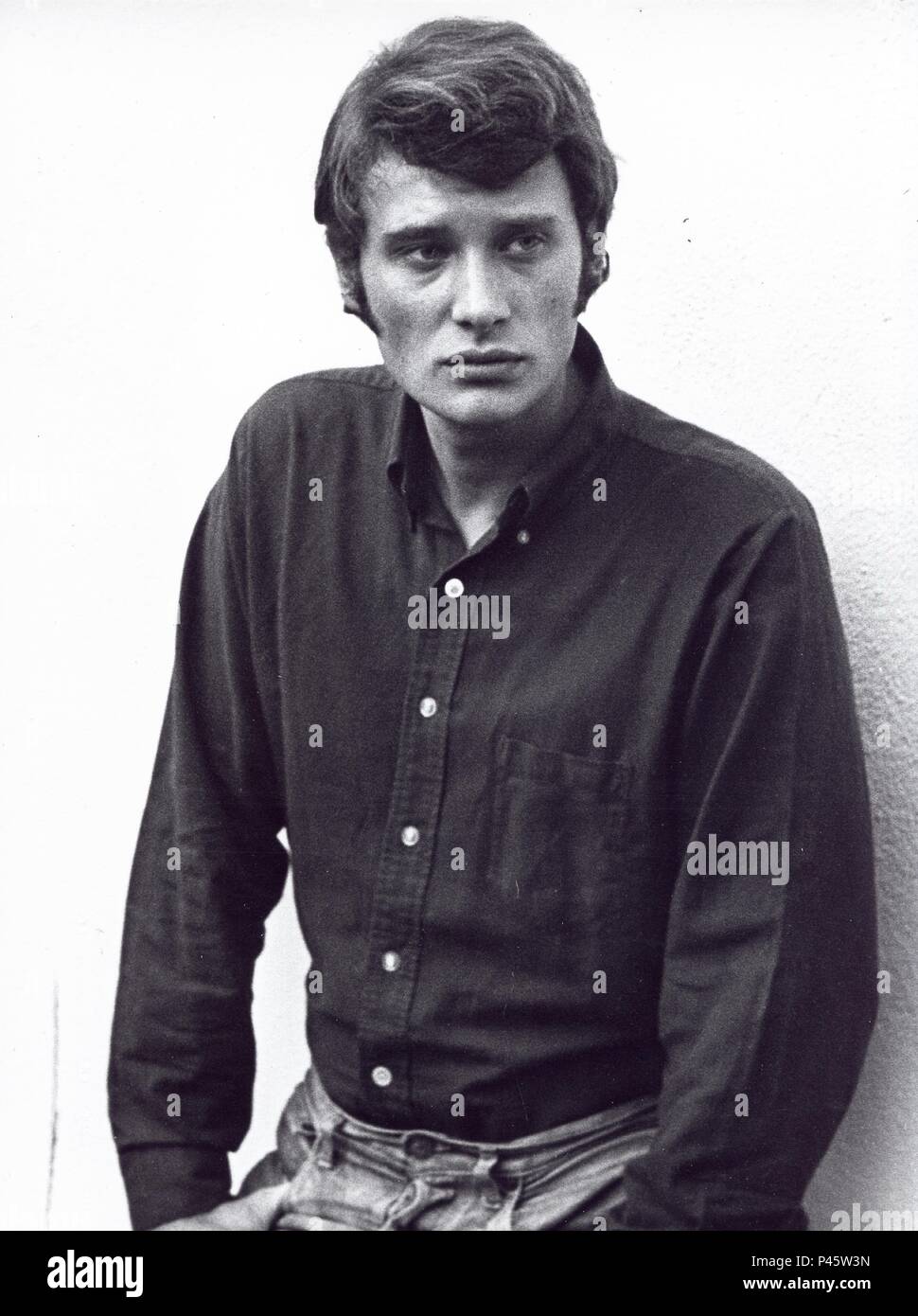 Stars : JEAN-PHILIPPE SMET HALLYDAY. Banque D'Images