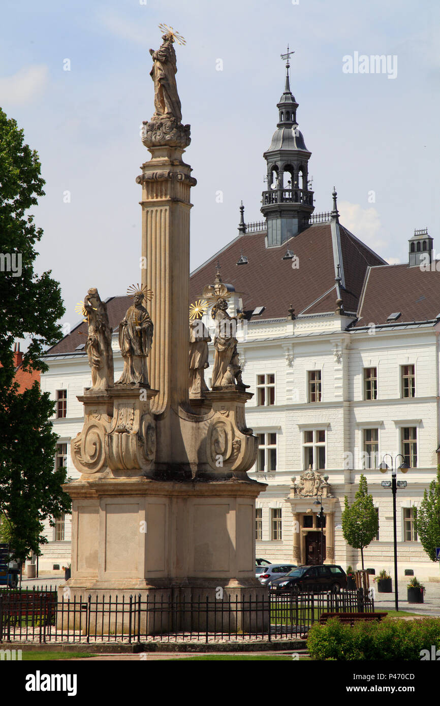 République tchèque, en Moravie, Valtice, Ville Bureau du Gouvernement, Banque D'Images