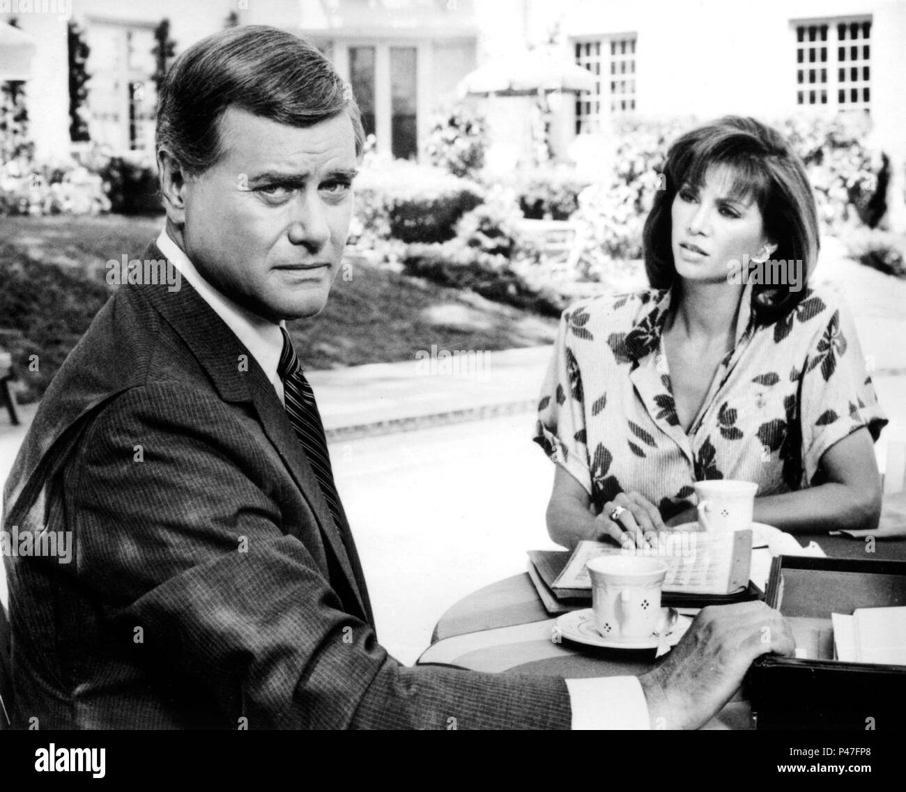 Titre original : DALLAS-TV. Titre en anglais : DALLAS-TV. Année : 1978. Stars : LARRY HAGMAN ; VICTORIA PRINCIPAL. Credit : LORIMAR PLAT / Album Banque D'Images