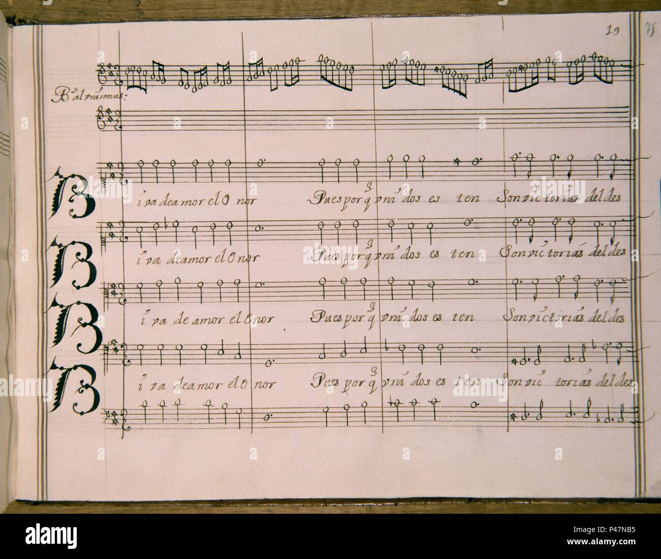 LA GUERRA DE LOS GIGANTES - 1700 - OBRA EN UN ACTO. Auteur : DURON SEBASTIAN. Emplacement : BIBLIOTECA NACIONAL-COLECCION, MADRID, ESPAGNE. Banque D'Images