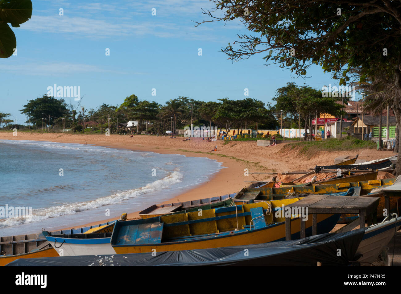 13/02/2015-Serra ES- Praia de Manguinhos- Imagens da Praia de Manguinhos , localizada pas Fernao da Serra.Foto Vinicius Moraes / Fotoarena. Banque D'Images