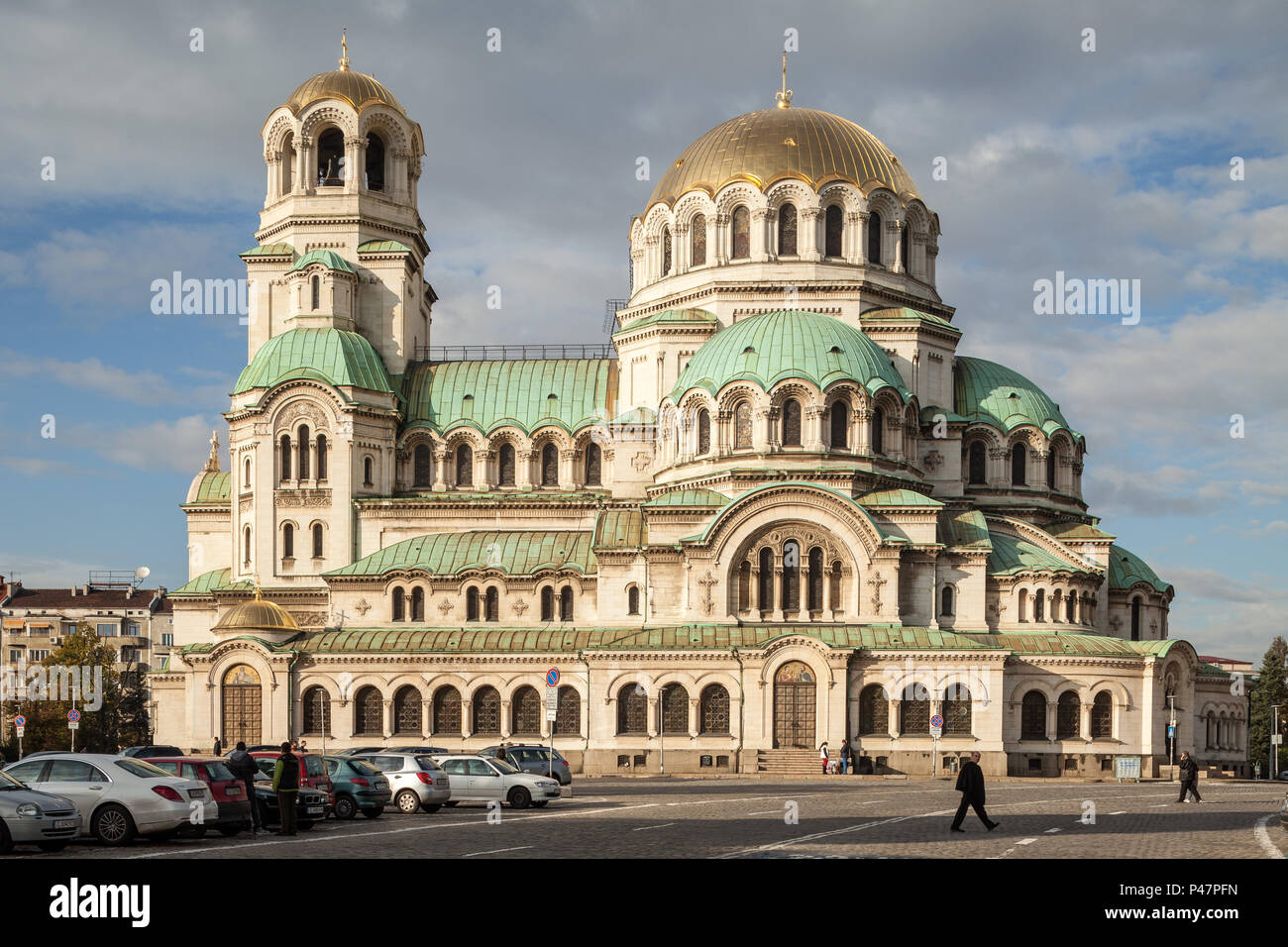 Sofia, Bulgarie, la cathédrale Alexandre Nevsky Banque D'Images