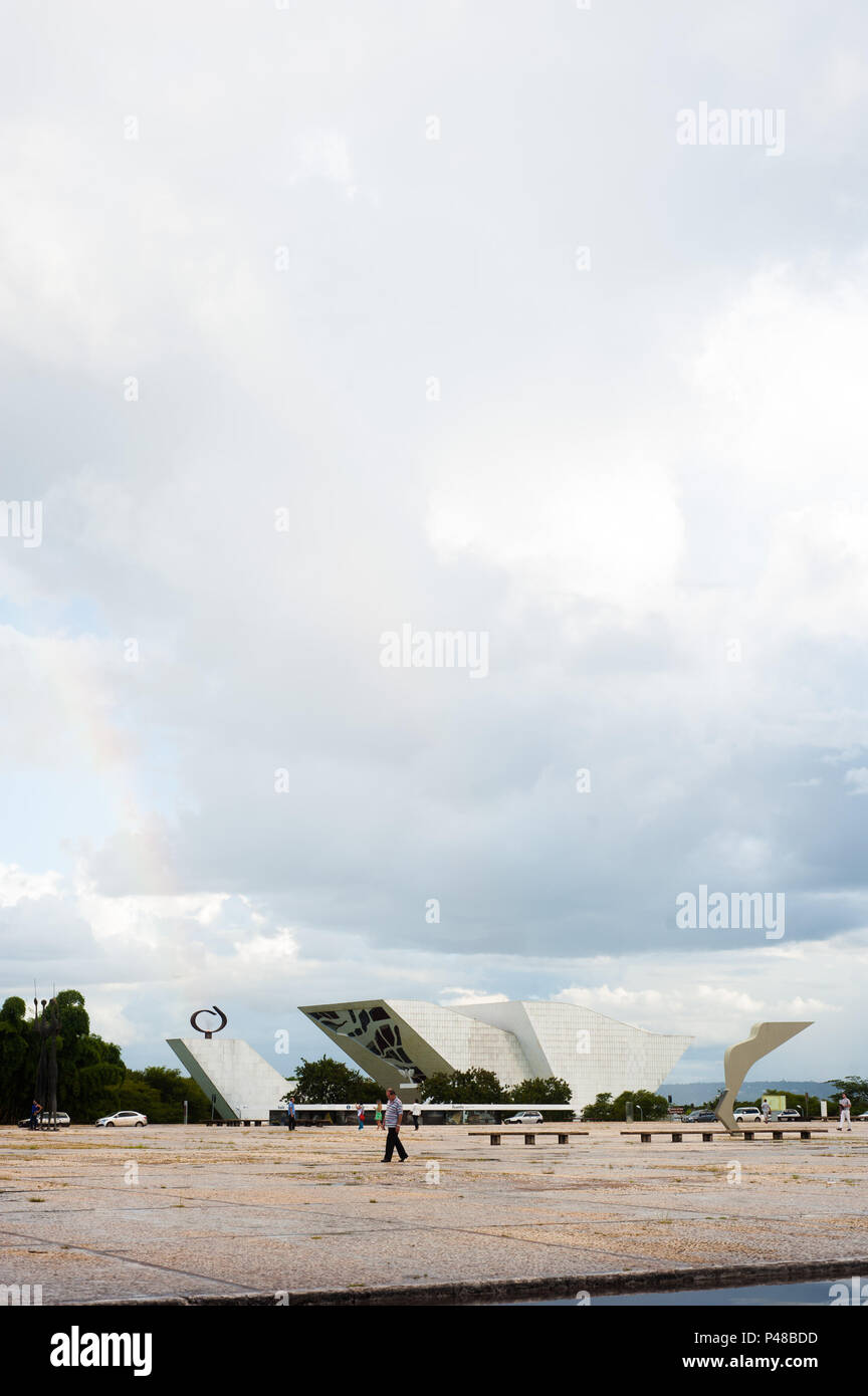 BRASÍLIA, DF - 23/03/2015 : Praça dos Três PODERES. (Foto : Saulo Cruz / Fotoarena) Banque D'Images